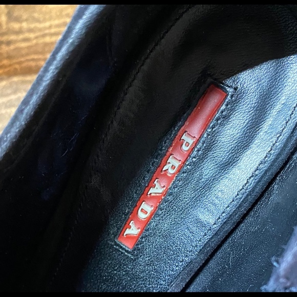 Prada zipper booties *guaranteed authentic* booties size 38 1/2 black shooties - Picture 5 of 13